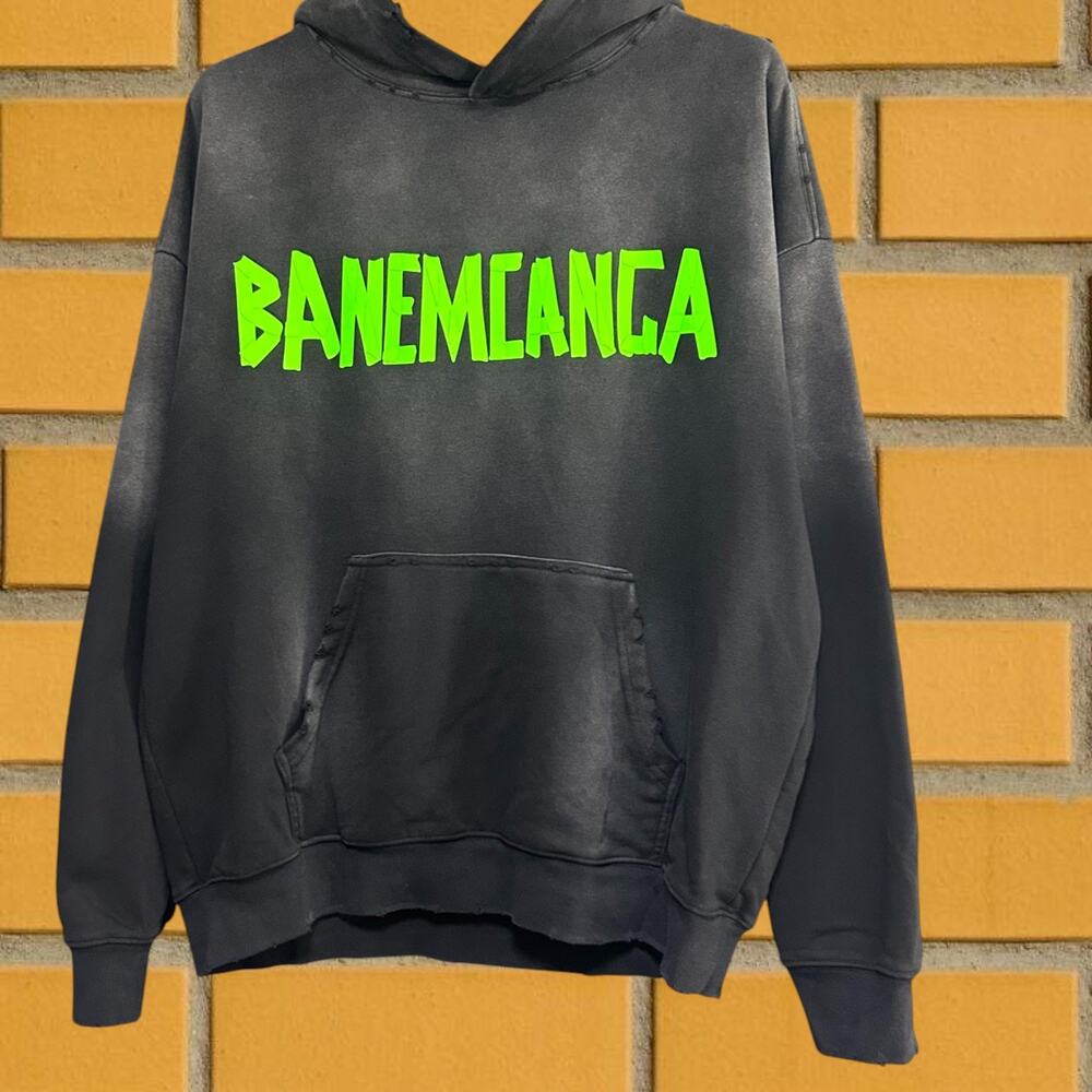 Balenciaga Men's Classic Black Hoodie